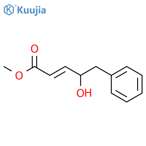 2-Pentenoic acid, 4-hydroxy-5-phenyl-, methyl ester, (E)- structure