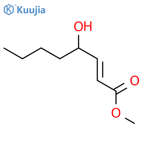 2-Octenoic acid, 4-hydroxy-, methyl ester, (2E)- structure