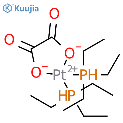 bis(triethylphosphine)(oxalato)platinum(II) structure