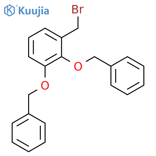 1,1'-{[3-(Bromomethyl)-1,2-phenylene]bis(oxymethylene)}dibenzene structure
