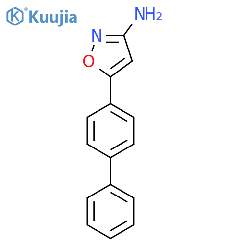 5-(4-phenylphenyl)-1,2-oxazol-3-amine structure