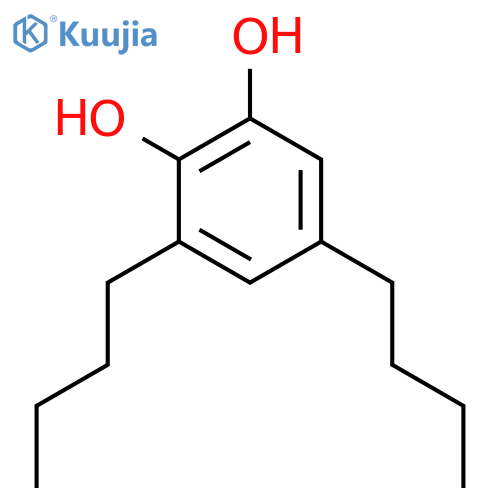 1,2-BENZENEDIOL, 3,5-DIBUTYL- structure