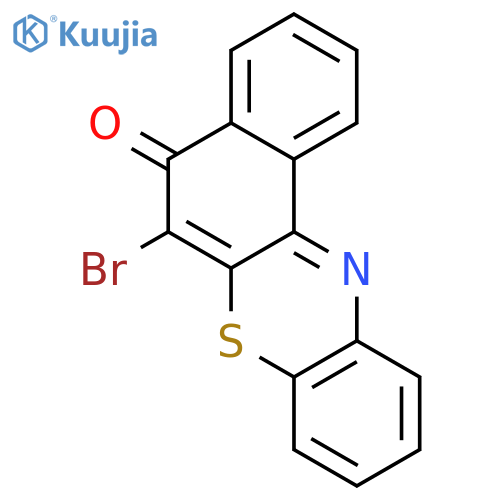 5H-BENZO[A]PHENOTHIAZIN-5-ONE, 6-BROMO- structure