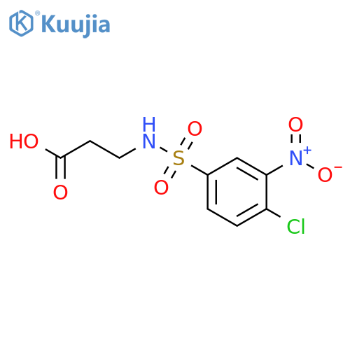 3-(4-Chloro-3-nitrobenzenesulfonamido)propanoic Acid structure