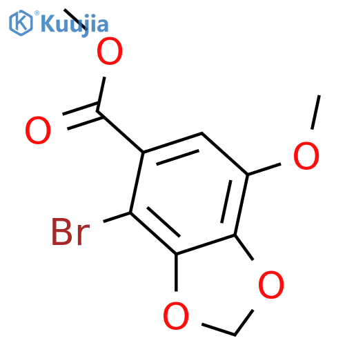 Methyl 4-bromo-7-methoxybenzo[d][1,3]dioxole-5-carboxylate structure