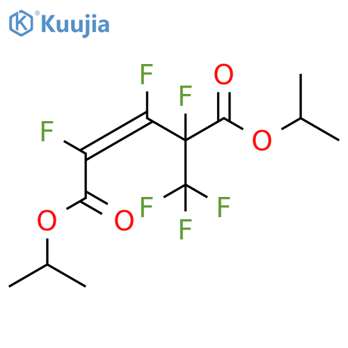 2-Pentenedioic acid, 2,3,4-trifluoro-4-(trifluoromethyl)-,bis(1-methylethyl) ester, (Z)- structure