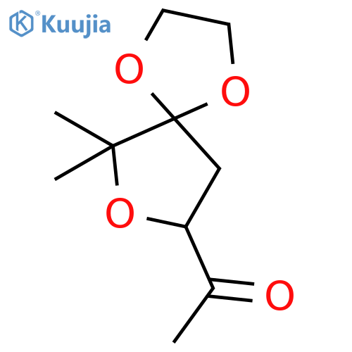 Ethanone, 1-(6,6-dimethyl-1,4,7-trioxaspiro[4.4]non-8-yl)- structure