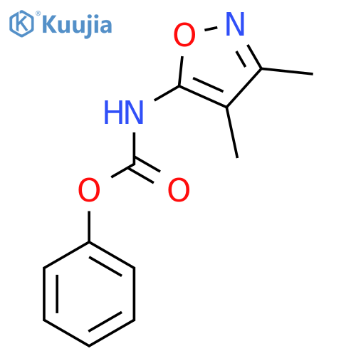 Phenyl (3,4-dimethylisoxazol-5-yl)carbamate structure