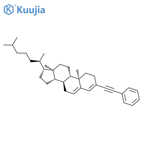 Cholesta-3,5-diene, 3-(phenylethynyl)- structure