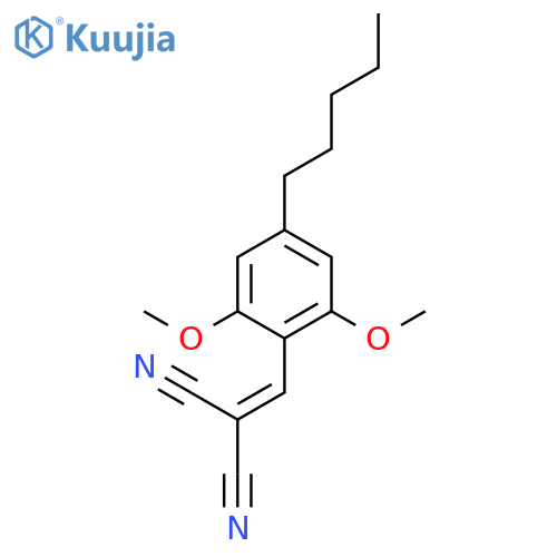 Propanedinitrile, [(2,6-dimethoxy-4-pentylphenyl)methylene]- structure