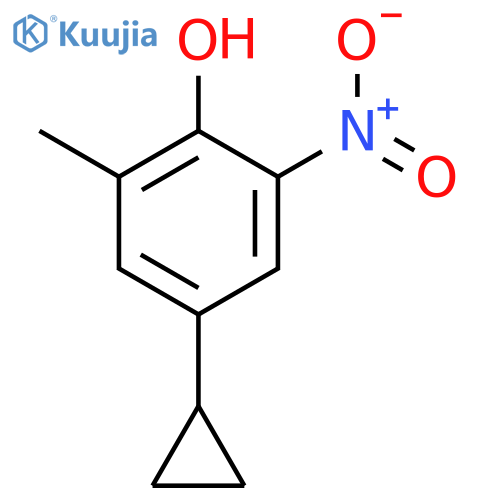 Phenol, 4-cyclopropyl-2-methyl-6-nitro- structure