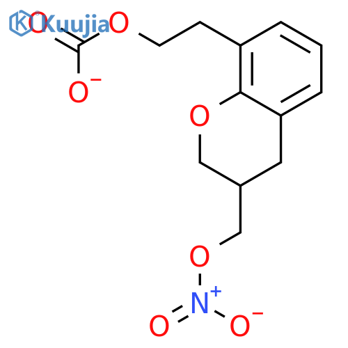 CARBONIC ACID, 3,4-DIHYDRO-3-[(NITROOXY)METHYL]-2H-1-BENZOPYRAN-8-YLETHYL ESTER structure