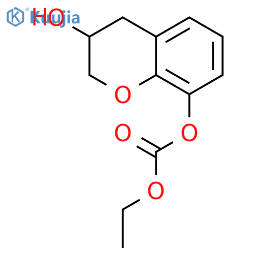 Carbonic acid ethyl 3-hydroxychroman-8-yl ester structure