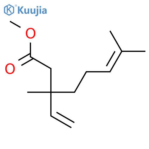 6-Octenoic acid, 3-ethenyl-3,7-dimethyl-, methyl ester structure