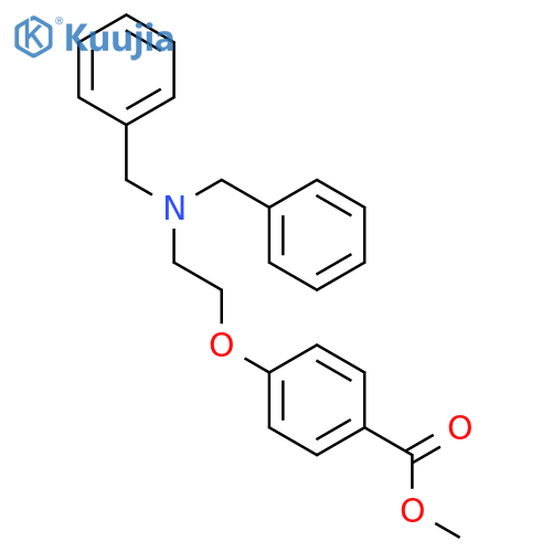 Benzoic acid, 4-[2-[bis(phenylmethyl)amino]ethoxy]-, methyl ester structure