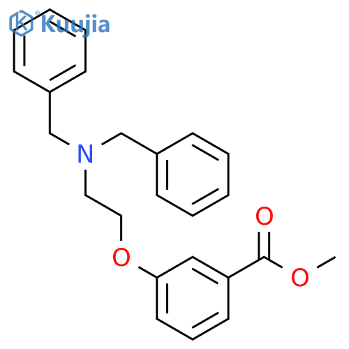 BENZOIC ACID, 3-[2-[BIS(PHENYLMETHYL)AMINO]ETHOXY]-, METHYL ESTER structure