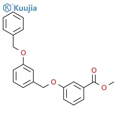 Benzoic acid, 3-[[3-(phenylmethoxy)phenyl]methoxy]-, methyl ester structure