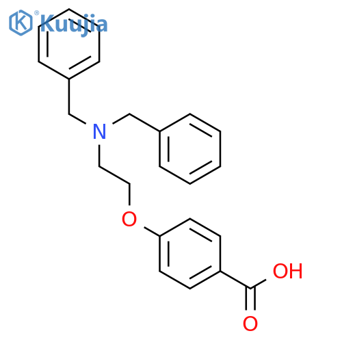 BENZOIC ACID, 4-[2-[BIS(PHENYLMETHYL)AMINO]ETHOXY]- structure
