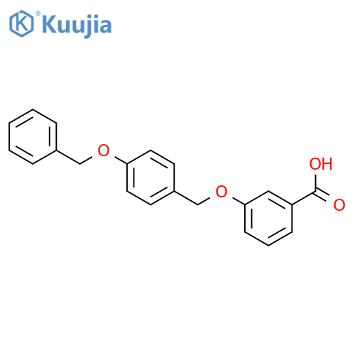 BENZOIC ACID, 3-[[4-(PHENYLMETHOXY)PHENYL]METHOXY]- structure