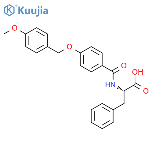 PHENYLALANINE, N-[4-[(4-METHOXYPHENYL)METHOXY]BENZOYL]- structure