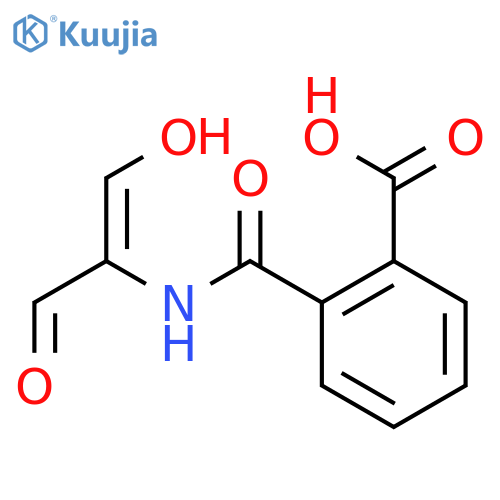 2-[(1-hydroxy-3-oxoprop-1-en-2-yl)carbamoyl]benzoic acid structure