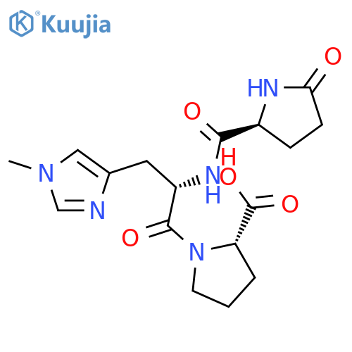 L-PROLINE, 1-[1-METHYL-N-(5-OXO-L-PROLYL)-L-HISTIDYL]- structure