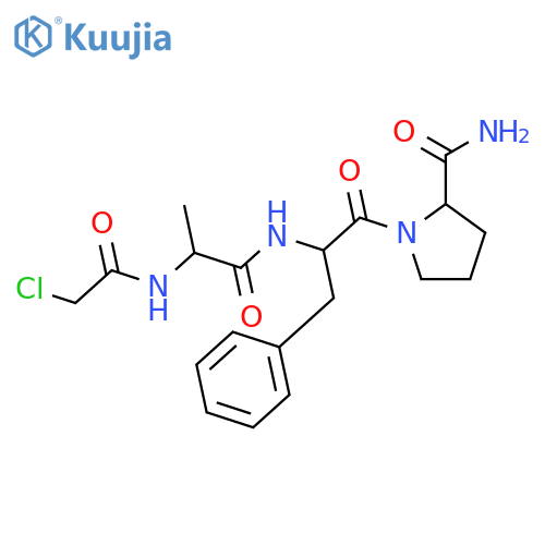 L-Prolinamide,N-(chloroacetyl)-L-alanyl-L-phenylalanyl- (9CI) structure
