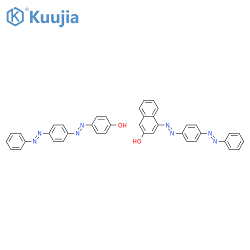 2-Naphthalenol, 4-[[4-(phenylazo)phenyl]azo]-, mixt. with 4-[[4-(phenylazo)phenyl]azo]phenol (9CI) structure
