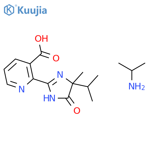3-Pyridinecarboxylicacid, 2-[4,5-dihydro-4-methyl-4-(1-methylethyl)-5-oxo-1H-imidazol-2-yl]-,compd. with 2-propanamine (1:1) structure