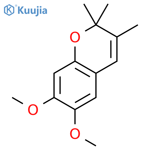 2H-1-Benzopyran, 6,7-dimethoxy-2,2,3-trimethyl- structure