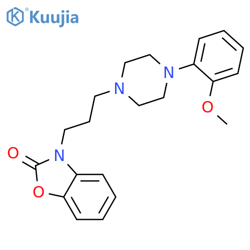 2(3H)-Benzoxazolone, 3-[3-[4-(2-methoxyphenyl)-1-piperazinyl]propyl]- structure