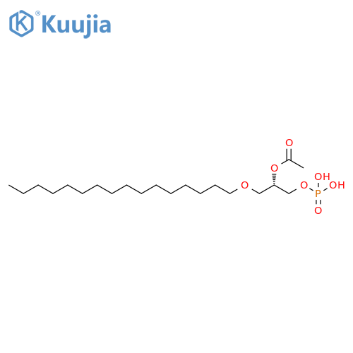 1,2-Propanediol, 3-(hexadecyloxy)-, 2-acetate 1-(dihydrogen phosphate), (R)- (9CI) structure