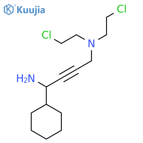 2-BUTYNE-1,4-DIAMINE, N4,N4-BIS(2-CHLOROETHYL)-1-CYCLOHEXYL- structure