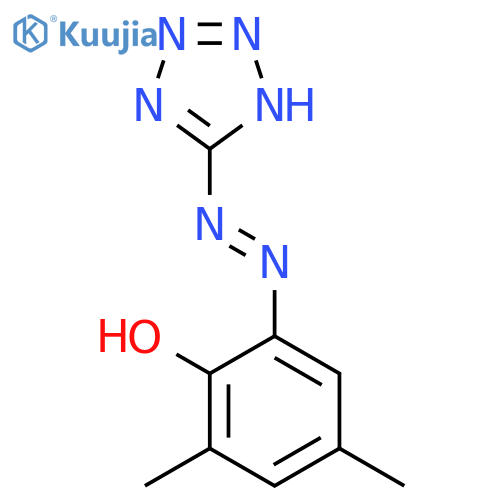 Phenol, 2,4-dimethyl-6-(1H-tetrazol-5-ylazo)- structure