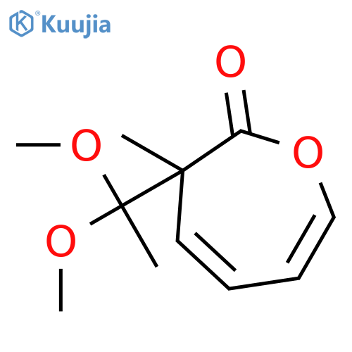 2(3H)-OXEPINONE, 3-(1,1-DIMETHOXYETHYL)-3-METHYL- structure