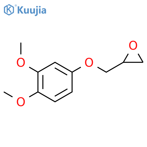 Oxirane, [(3,4-dimethoxyphenoxy)methyl]- structure