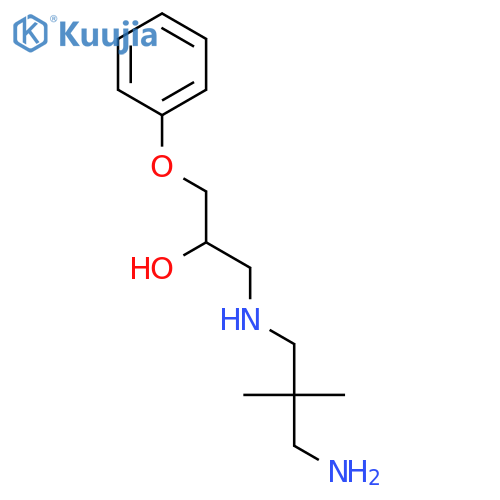 2-Propanol, 1-[(3-amino-2,2-dimethylpropyl)amino]-3-phenoxy- structure