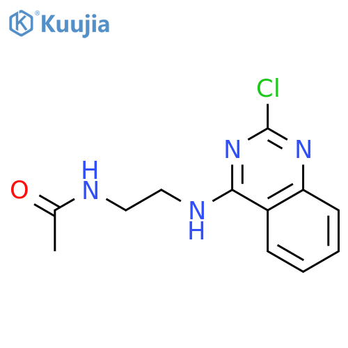 ACETAMIDE, N-[2-[(2-CHLORO-4-QUINAZOLINYL)AMINO]ETHYL]- structure
