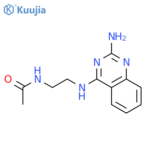 Acetamide, N-[2-[(2-amino-4-quinazolinyl)amino]ethyl]- structure