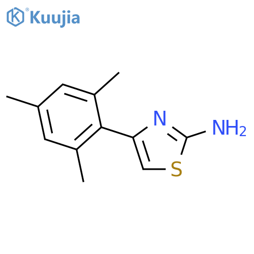 4-(2,4,6-trimethylphenyl)-1,3-thiazol-2-amine structure