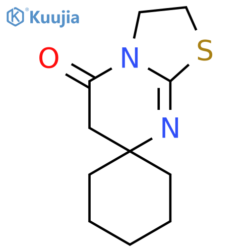 2',3'-dihydrospiro[cyclohexane-1,7'-[1,3]thiazolo[3,2-a]pyrimidin]-5'(6'H)-one structure