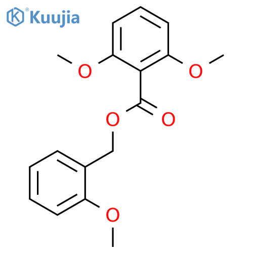BENZOIC ACID, 2,6-DIMETHOXY-, (2-METHOXYPHENYL)METHYL ESTER structure