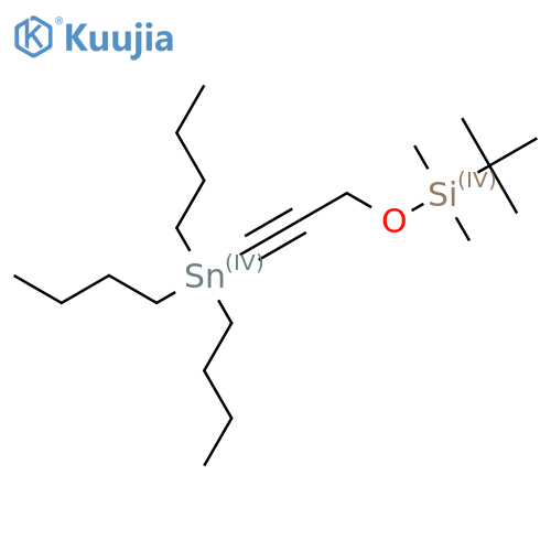 Silane, (1,1-dimethylethyl)dimethyl[[3-(tributylstannyl)-2-propynyl]oxy]- structure