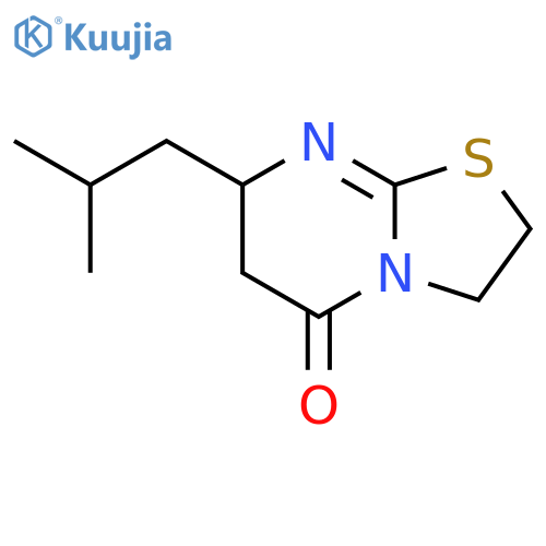 7-(2-methylpropyl)-2,3,6,7-tetrahydro-5H-[1,3]thiazolo[3,2-a]pyrimidin-5-one structure