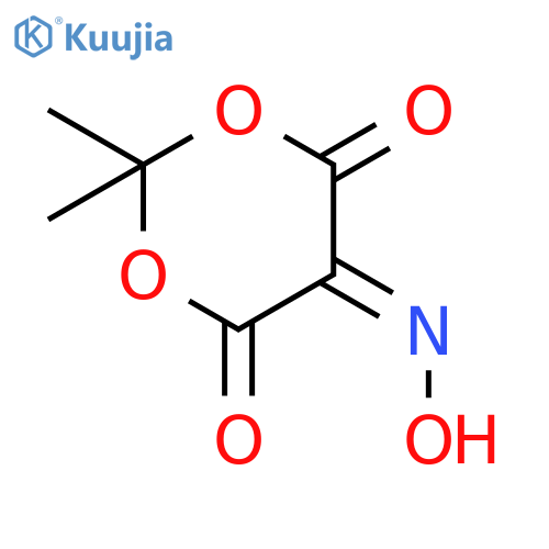 1,3-Dioxane-4,5,6-trione, 2,2-dimethyl-, 5-oxime structure