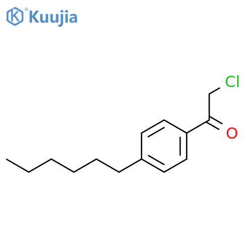 2-Chloro-1-(4-hexylphenyl)ethan-1-one structure