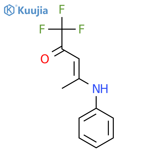 3-Penten-2-one, 1,1,1-trifluoro-4-(phenylamino)- structure