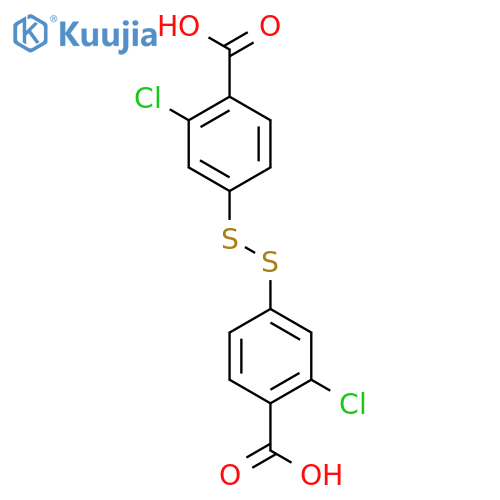 Benzoic acid, 4,4'-dithiobis[2-chloro- structure