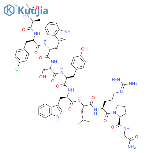 LHRH, N-ac-ala(1)-(4-Cl-phe)(2)-trp(3,6)- structure