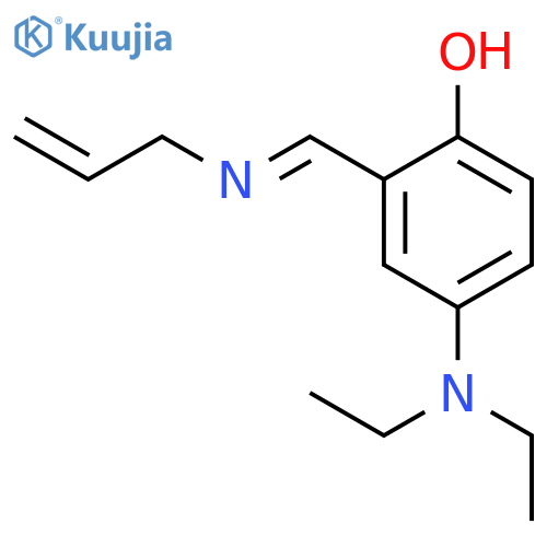 PHENOL, 4-(DIETHYLAMINO)-2-[(2-PROPENYLIMINO)METHYL]- structure
